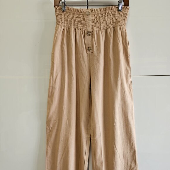 New Thin Boho Chic Wide Leg High Waisted Palazzo Pants - Picture 2 of 10